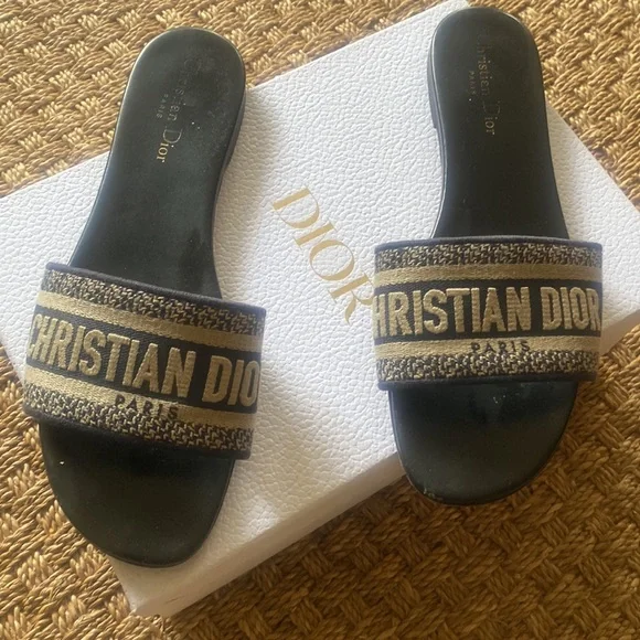SOLD!!!!! Authentic Christian Dior DWAY Slides - Picture 3 of 7